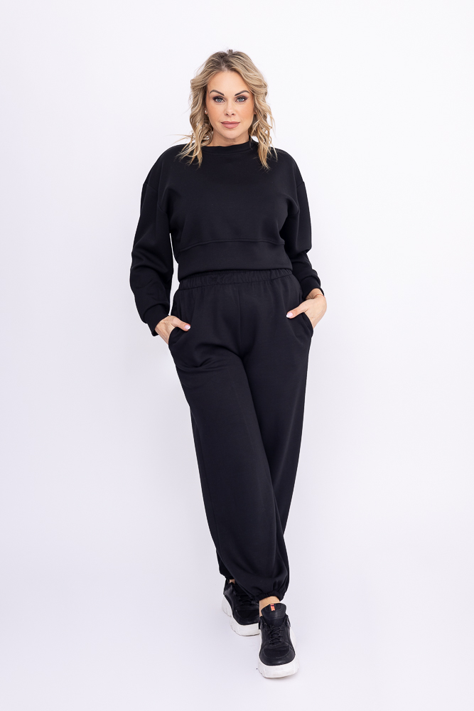 Czarna Bluza dresowa KANSIPI