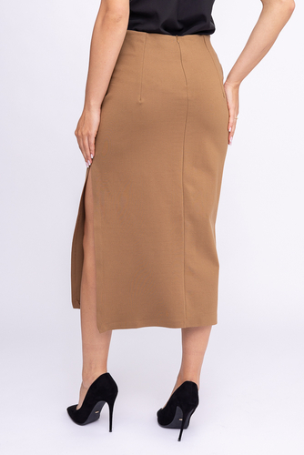 Jasnobrązowa Spódnica ołówkowa VIDUZI