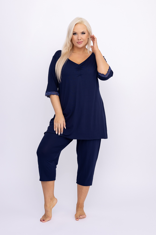 Pijama albastru marin