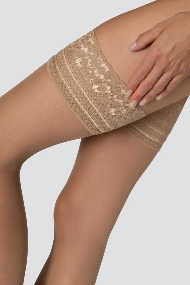  Pończochy samonośne 15DEN NATURALE