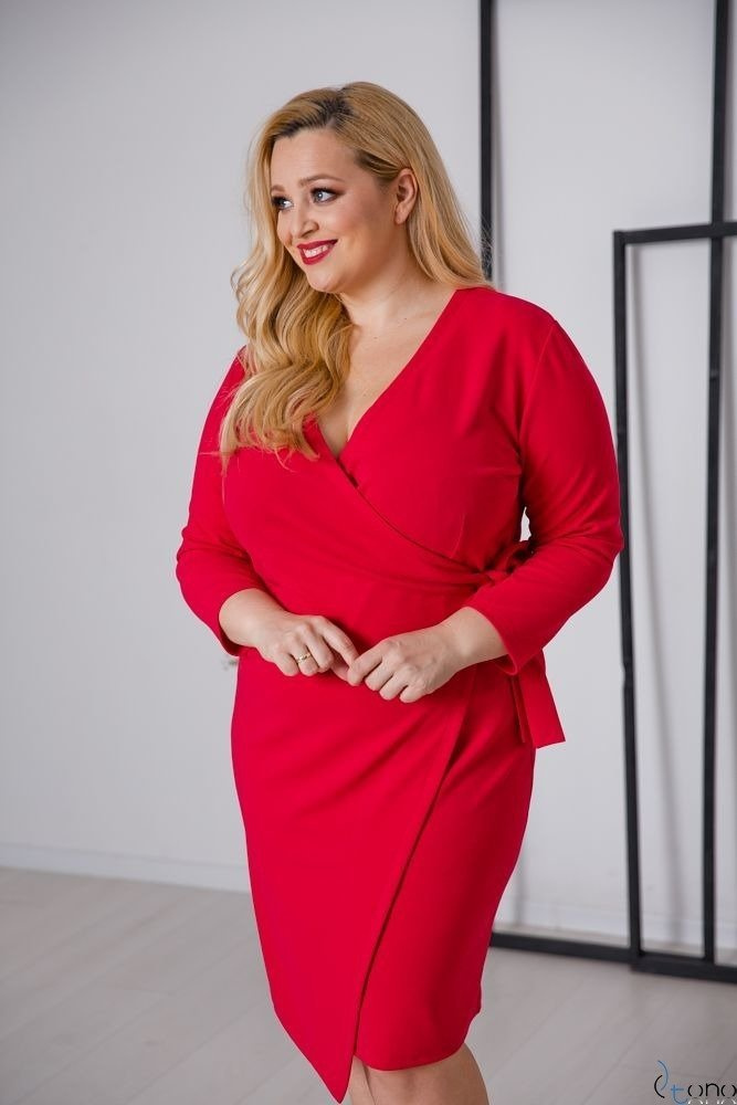  Red MALENA Plus Size Dress