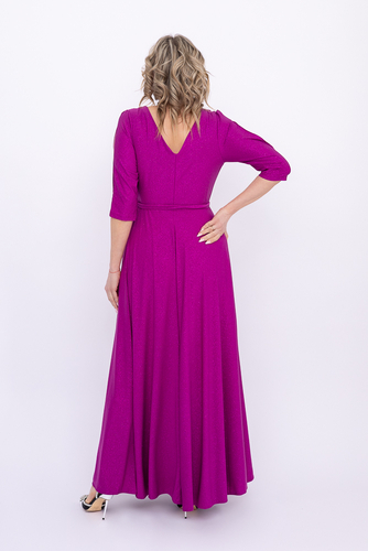 Rochie violet brocart