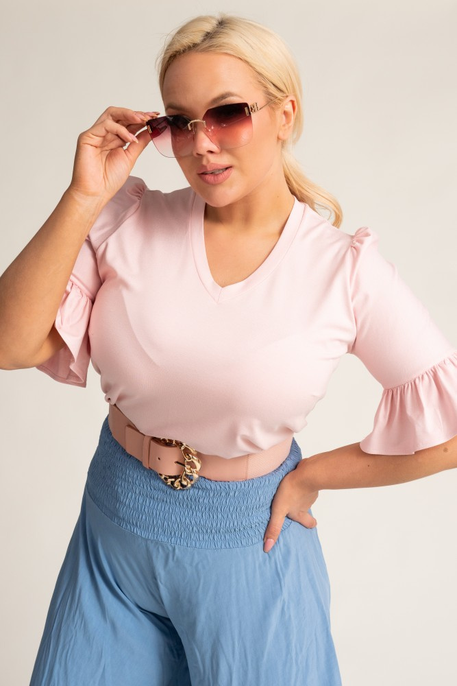 Powder Pink Blouse MALIO