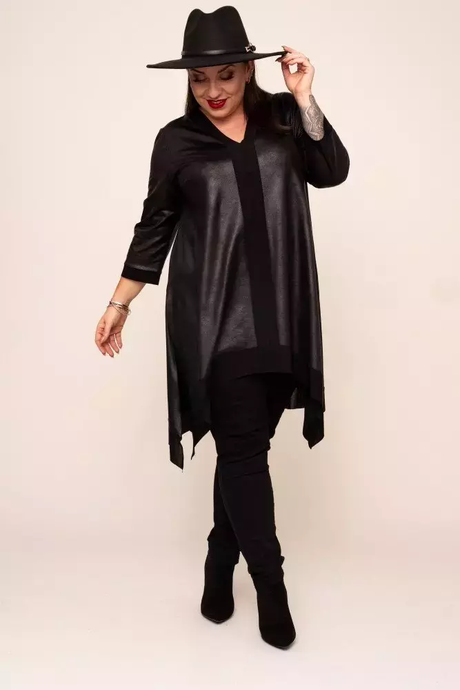Black Asymmetrical Tunic