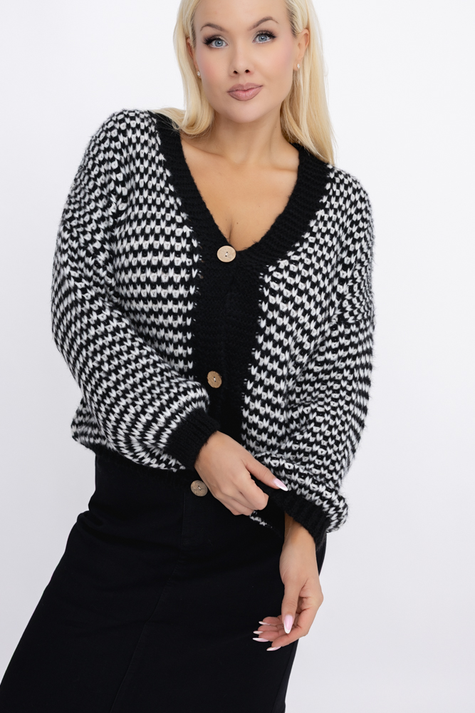  Pull noir et blanc