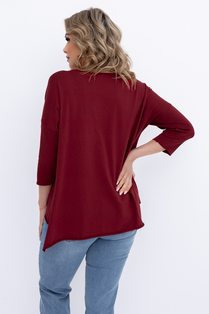 Kastanienbraune Bluse Muster 1