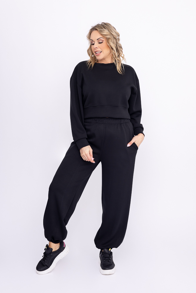 Czarna Bluza dresowa KANSIPI