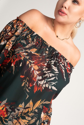 NENSI blouse with ruffled sleeves Pattern 2