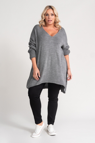 Jasnoszary Sweter MEGI