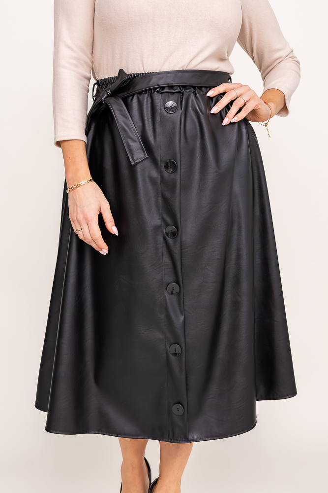 Black Leather Skirt