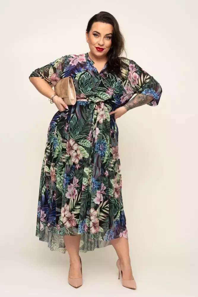 Vestido de malla Wzór 1