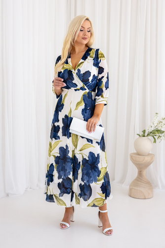 Sukienka plisowana KEMELI Wzór 11