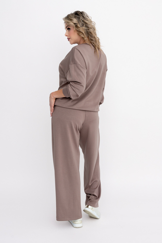 Ensemble sweat-shirt café