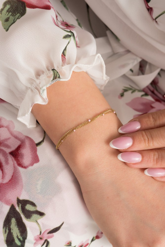  Gold PINKY Surgical Steel Bracelet
