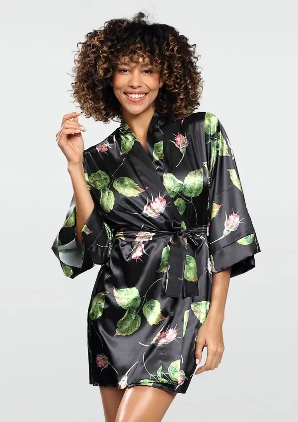 Halat de baie din satin DK-P 008