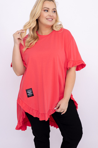 Black Blouse with Frill SERMIA