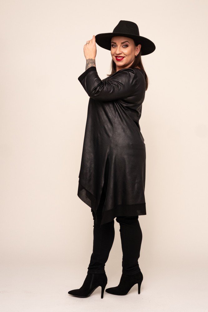 Black Asymmetrical Tunic