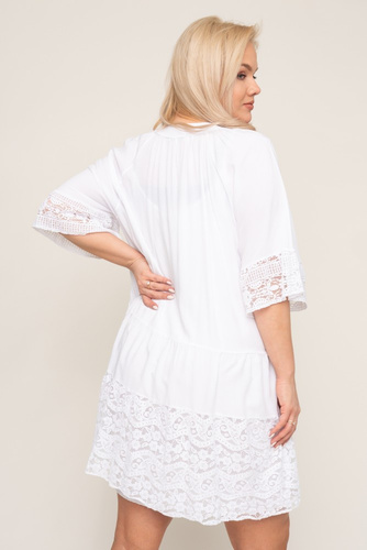  White NEPHIA Lace Tunic