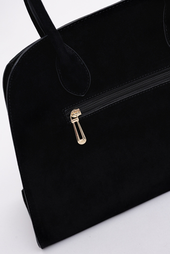 Czarna Torebka zamszowa