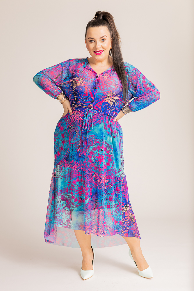 Vestido de malla Wzór 13