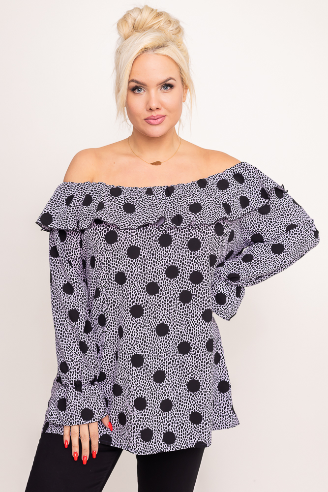 Blusa negra Wzór 3