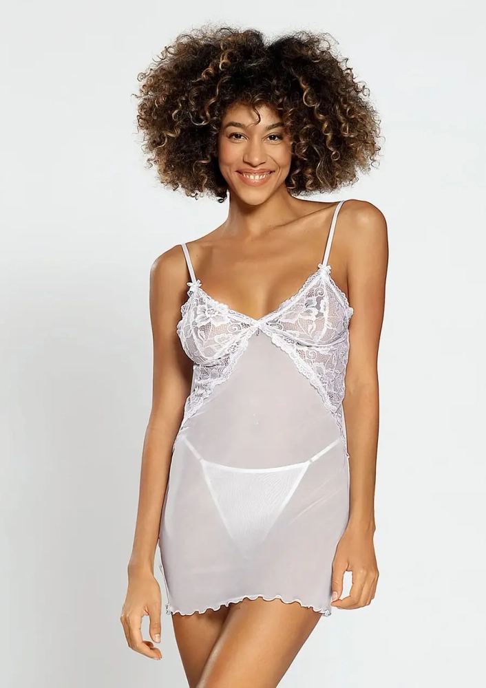 Ensemble de tulle blanc