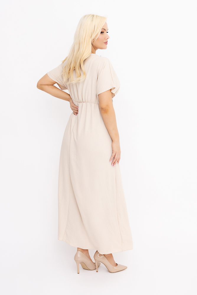 Jasnobeżowa Sukienka