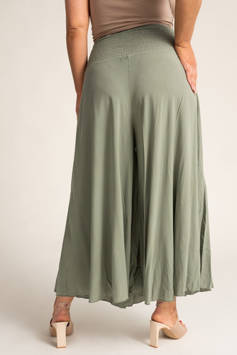 Olive Wide Leg Pants QUENTO