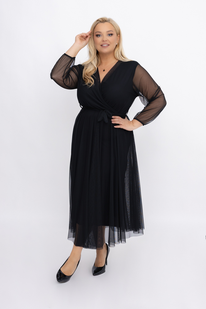 Black Mesh Dress