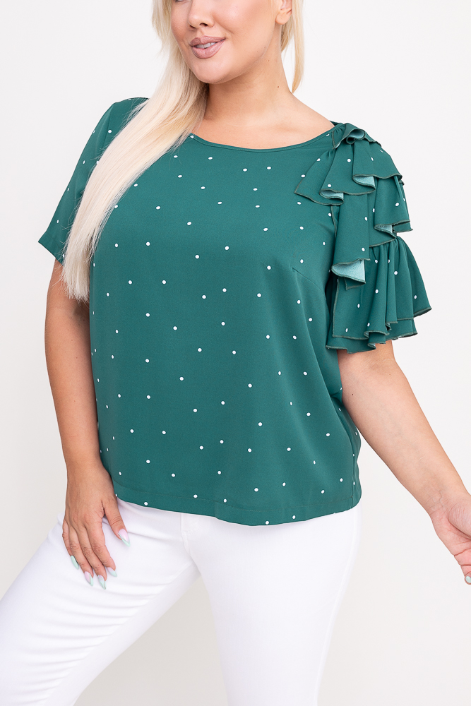 Flaschengrüne Bluse