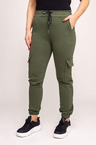 Khaki Spodnie bojówki LENVI