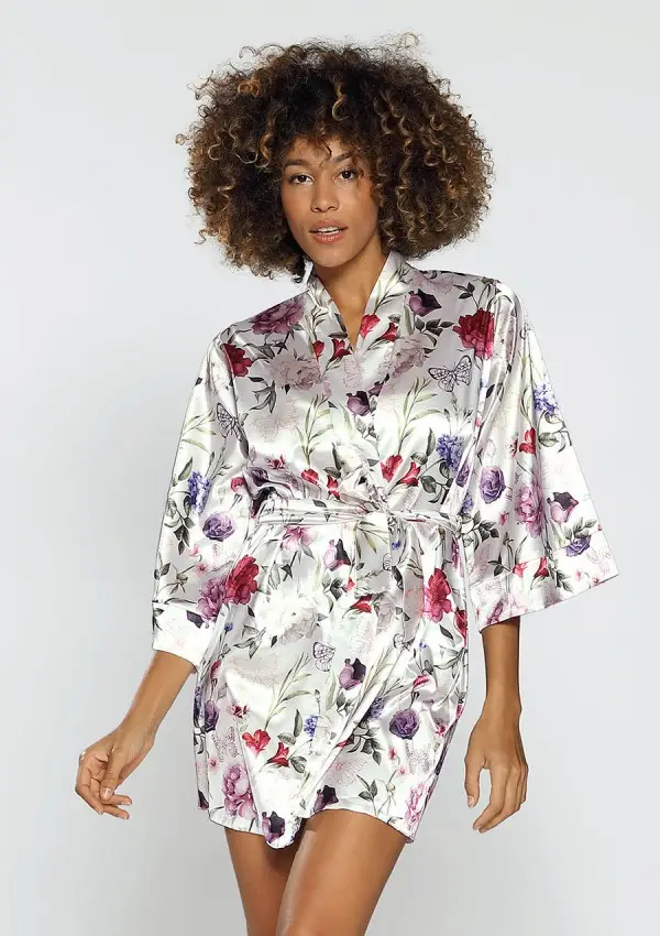 Satin-Bademantel DK-P 005