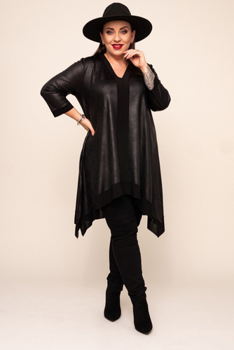 Black Asymmetrical Tunic