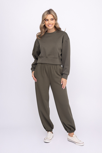 Khaki Spodnie dresowe