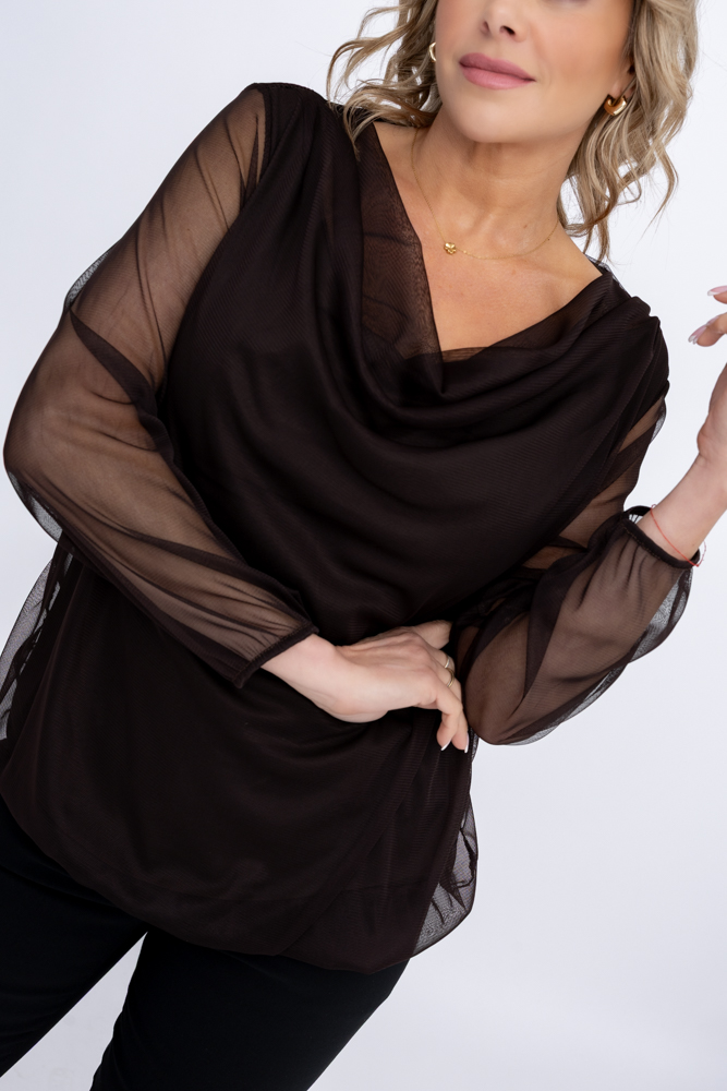 Blusa de malla Wzór 2