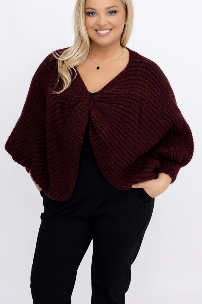 Bordový sveter Bolero