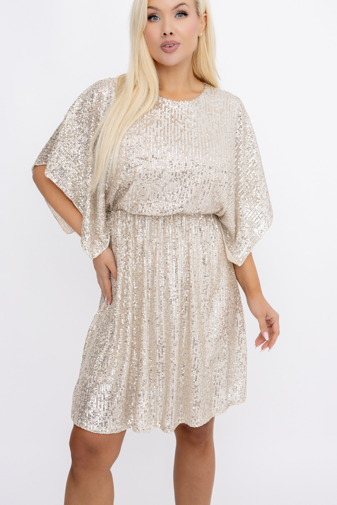 Gold Sequin Dress