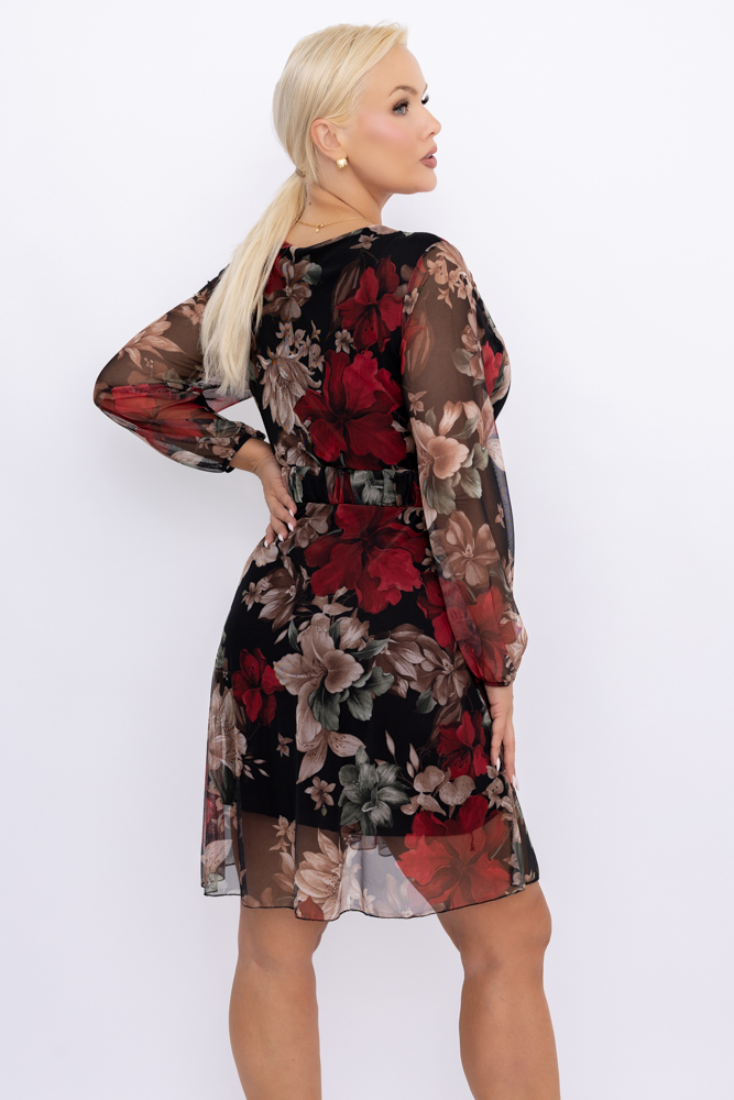 Maschenkleid mit Gürtel Muster 2