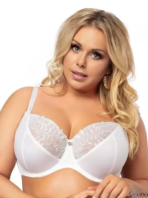 K378 BIG white soft bra VICTORIA