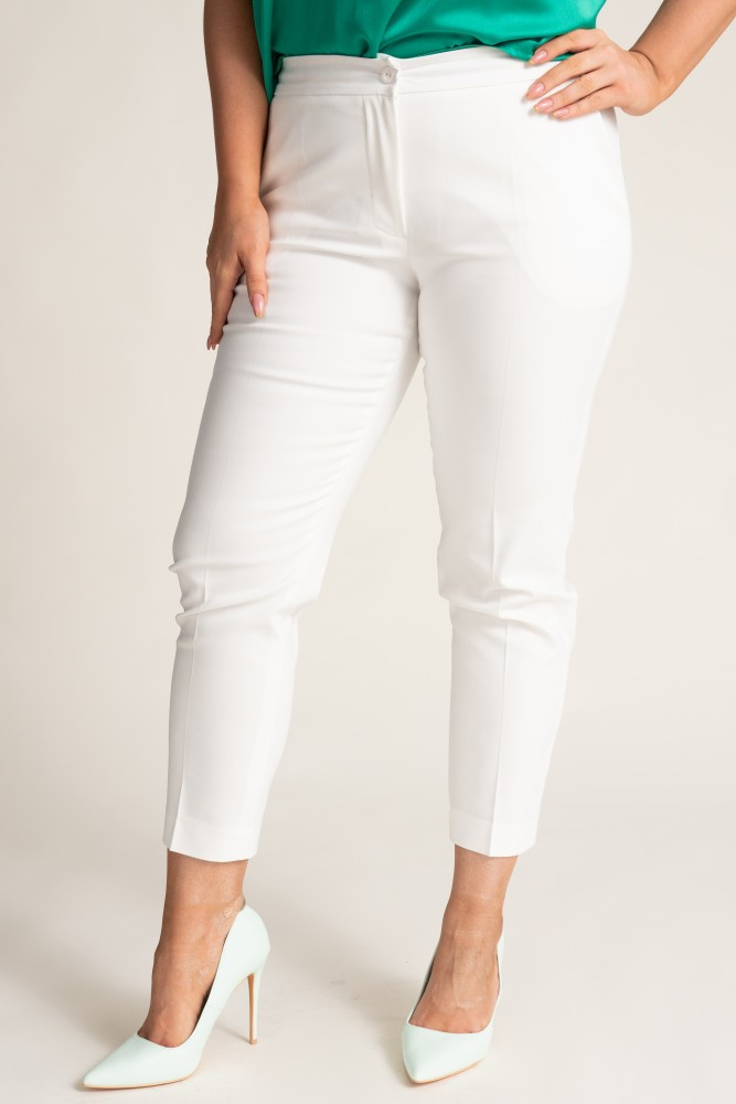 White TIGMO Cigarette Pants