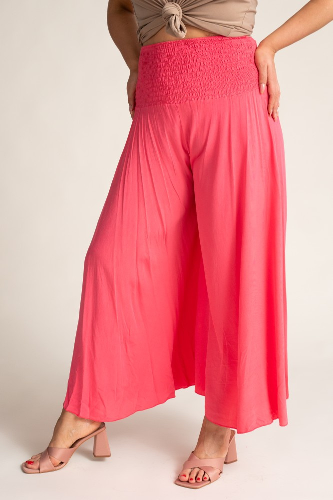 Pink Wide-Legged Trousers QUENTO