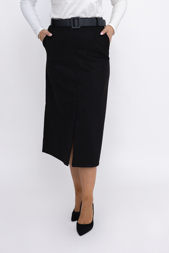 Black Suede Skirt