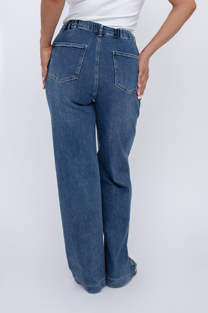  Niebieskie Spodnie jeansowe