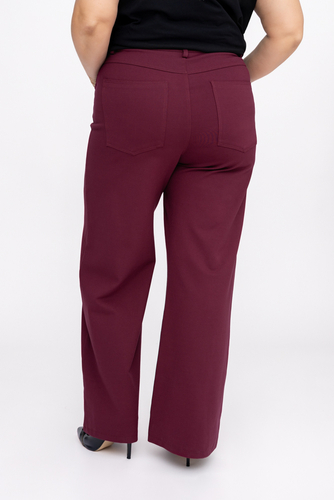  Cherry Pants with asymmetrical fastening