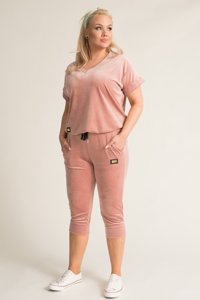 Powder pink MILKIN velour set
