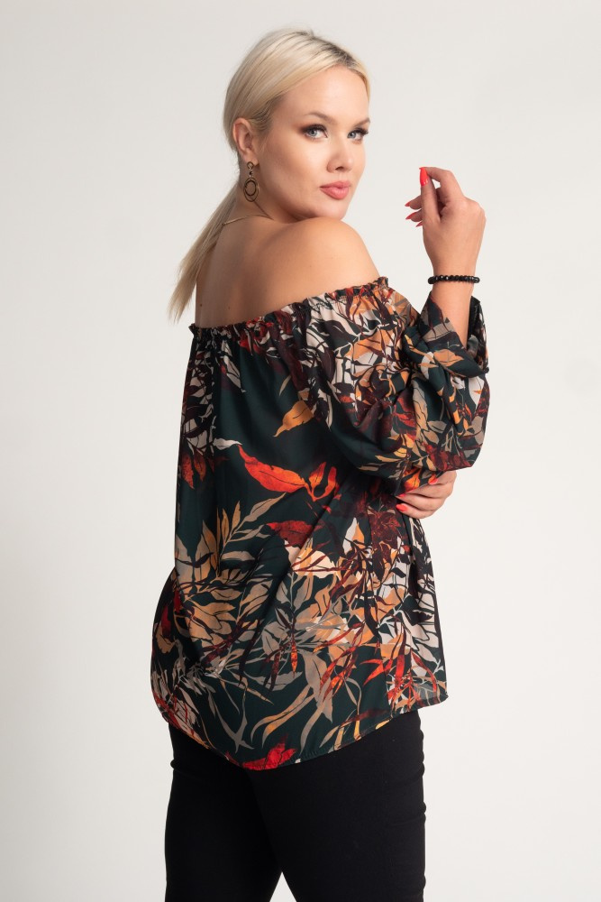NENSI blouse with ruffled sleeves Pattern 2
