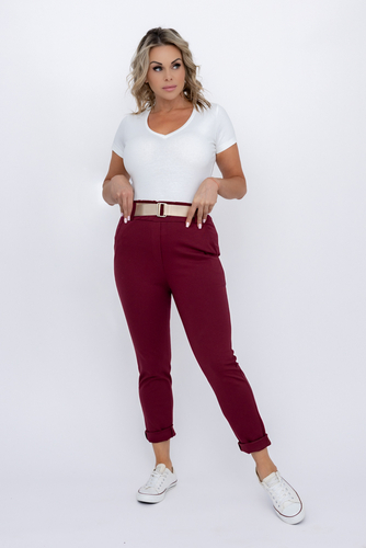 Pantalones Cherry con cinturón