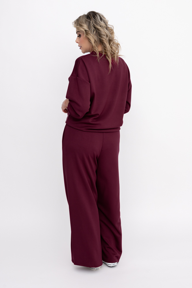 Conjunto de chándal burdeos