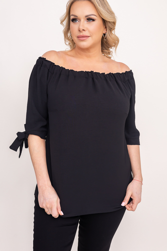 Schwarze Bluse für Frauen