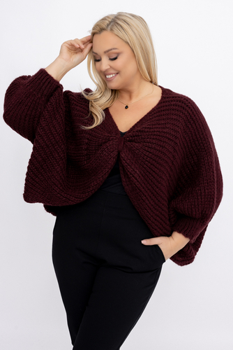 Burgundy Sweater Bolero